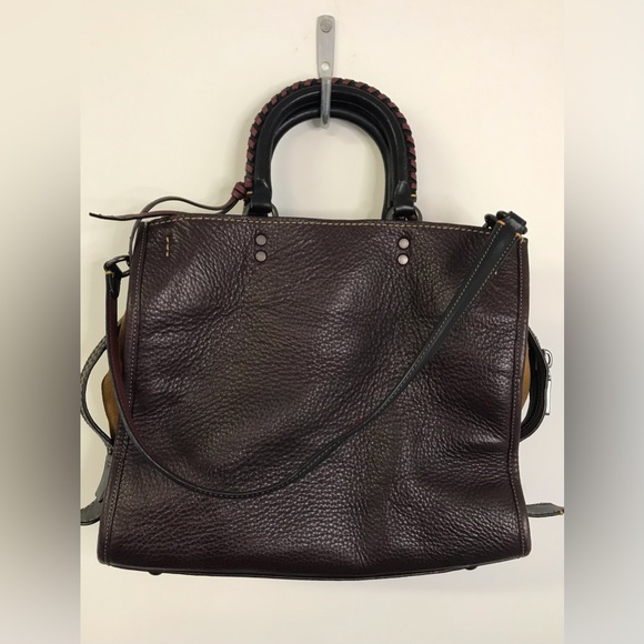 Coach 1941 Rogue in Oxblood Whipstitch Handles Suede 3-Way Carry Rare 58116 - Picture 3 of 16